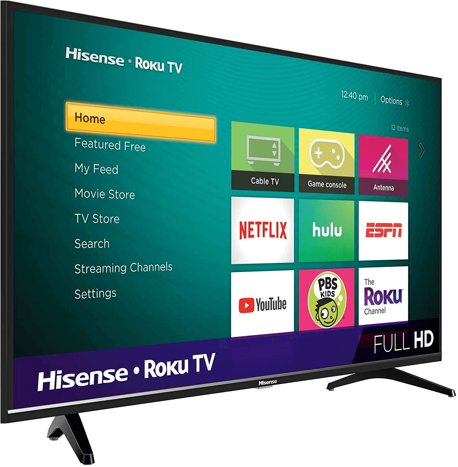 3. Hisense 40-Inch Class H4 Series LED Roku Smart TV