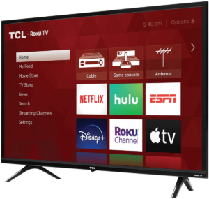4. TCL 32-inch 3-Series 720p Roku Smart TV